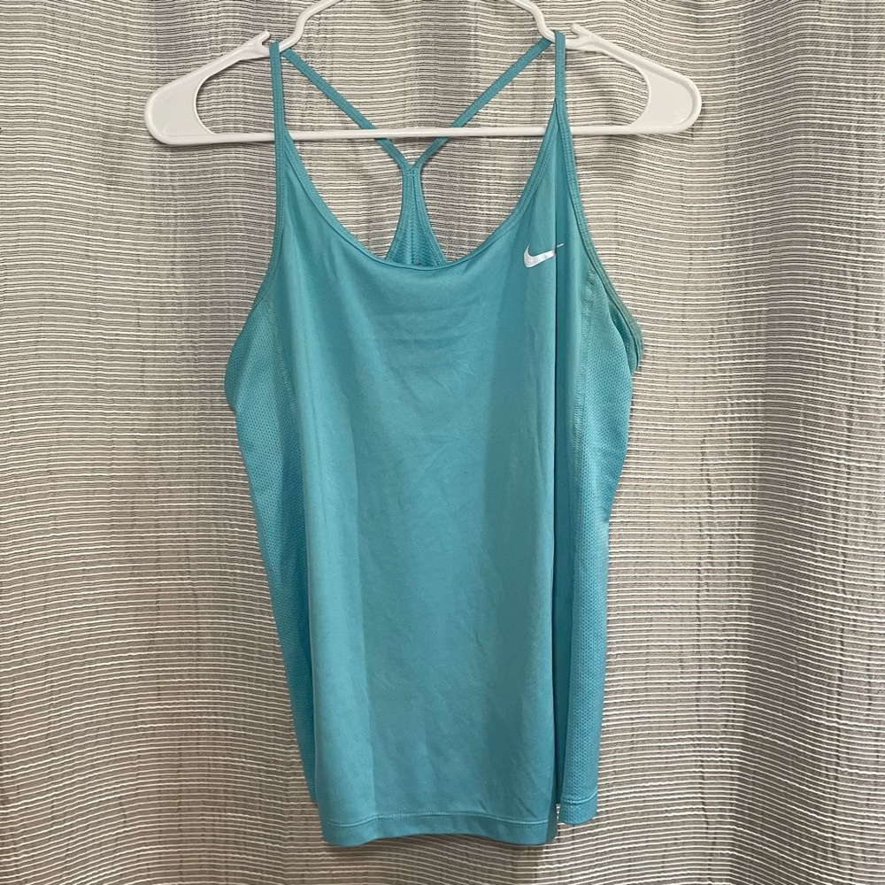 Light blue Nike dri-fit workout tank top